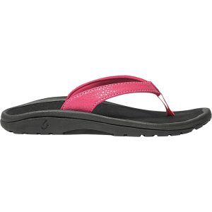 Olukai Kulapa Kai Girls Flip Flops - Bikini Pink/Black